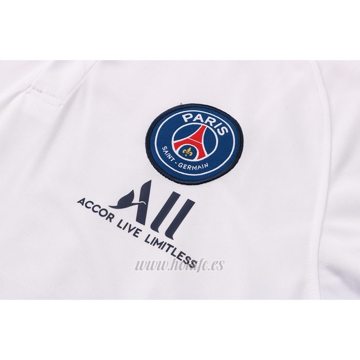 Polo Paris Saint-Germain Jordan 2021-2022 Blanco